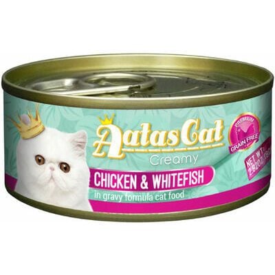 aatas-cat-creamy-chicken-whitefish-80g-konservi-kakiem.spm.44211-b1 Aatas Cat Creamy Chicken & Whitefish konzerv nedvességtartalommal felnőtt macskák számára, 80 g - Image 1