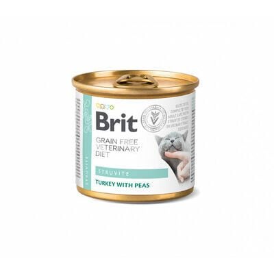 brit-veterinary-diets-cat-struvite-200g.spm.1559054-b1 Brit Veterinary Diets Cat Struvite teljes értékű diétás eledel macskáknak húgyúti problémákkal, 200 g - Image 1